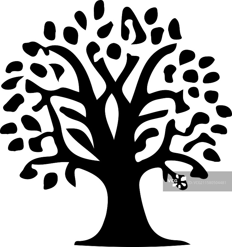 橡树图标艺术图片素材