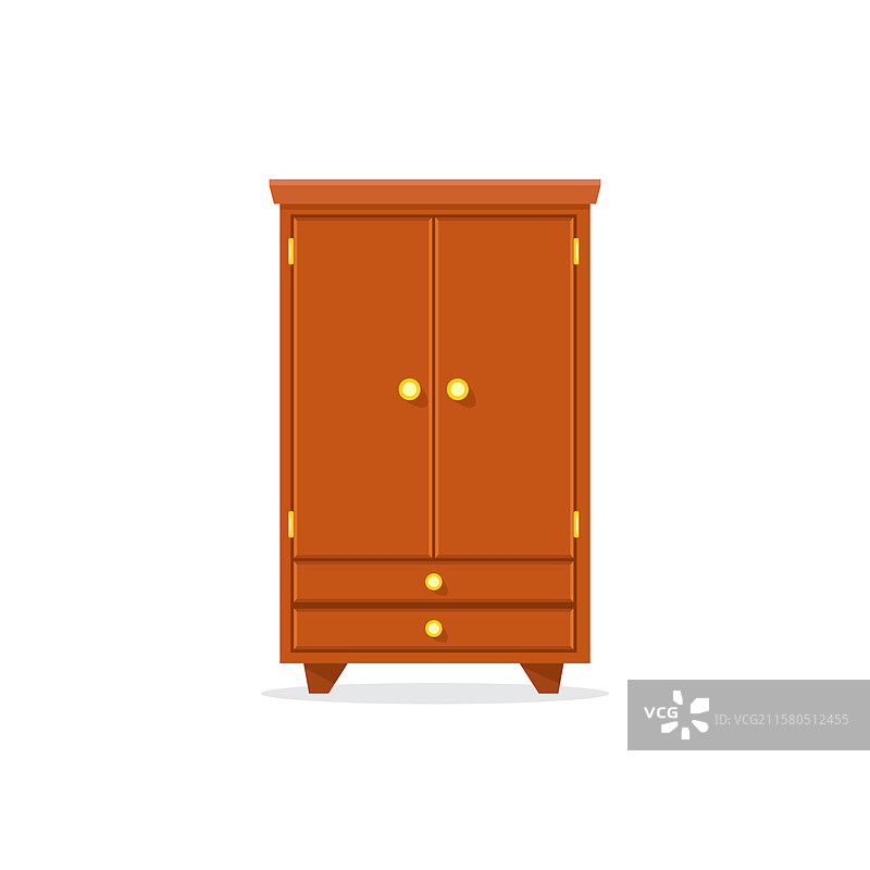 平面风格的衣柜存储图标图片素材