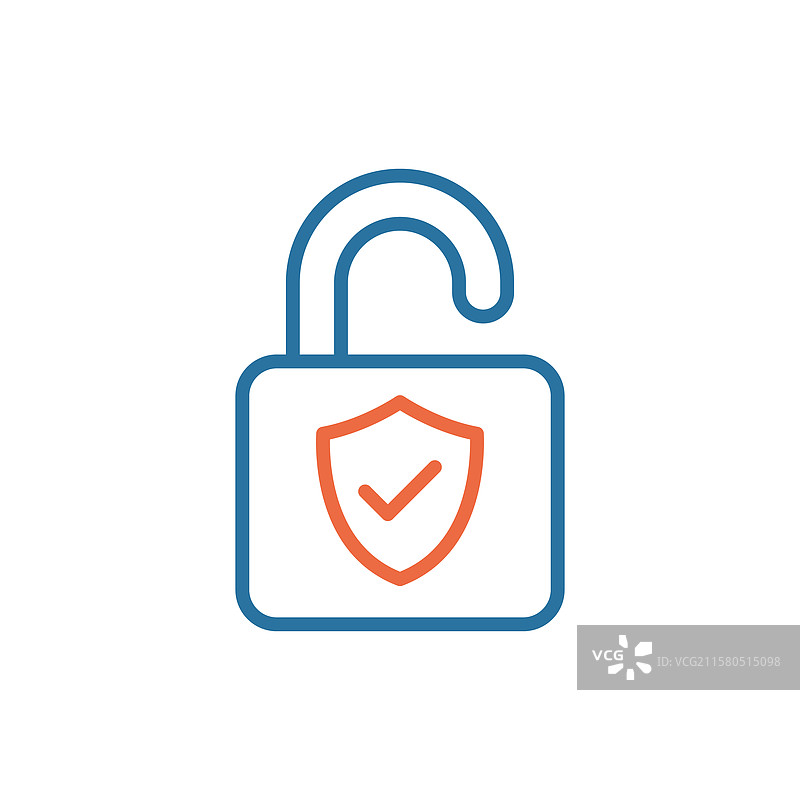 100个安全支付图标，扁平风格，隐私保护图片素材