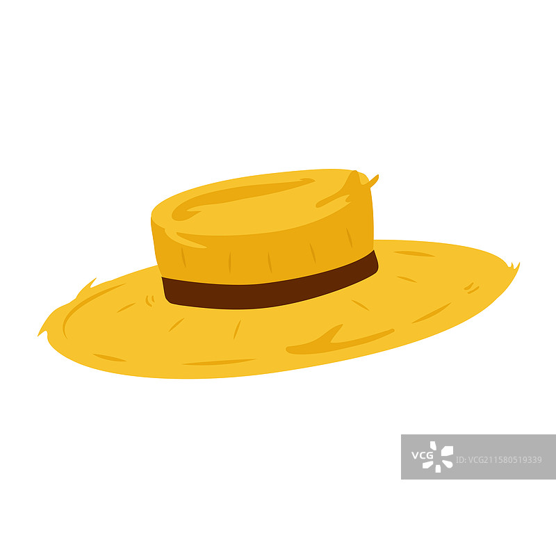 白色背景上的农民帽图片素材