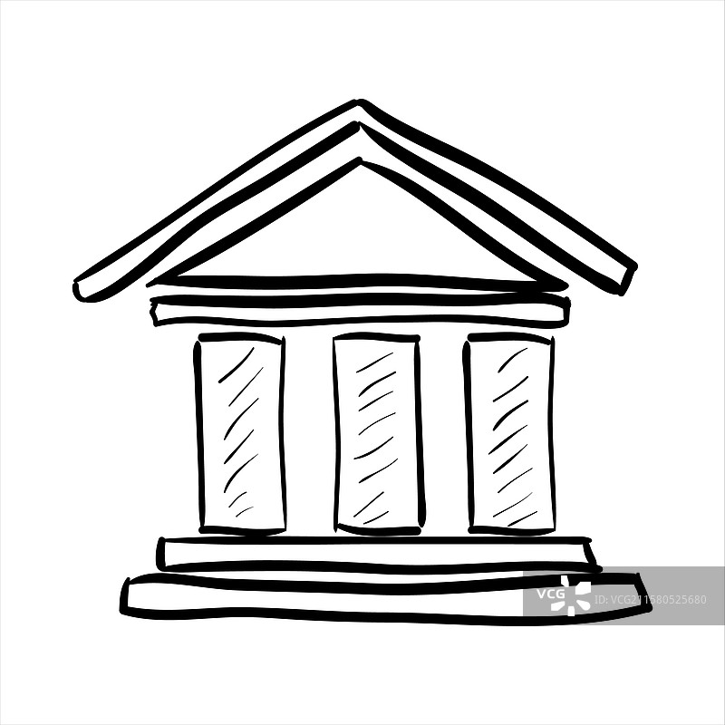 银行的草图图片素材