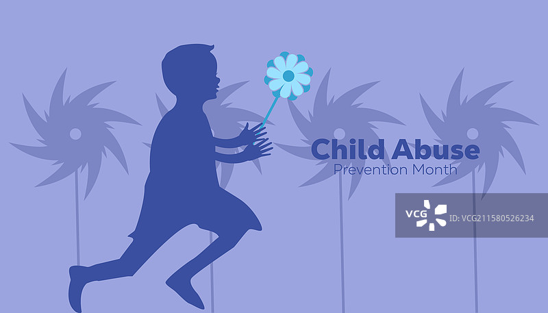 全国儿童虐待预防月图片素材