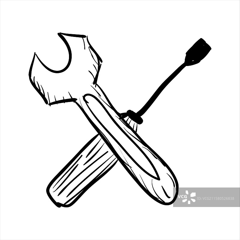 箭头的草图图片素材