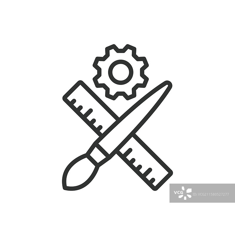 线性设计中的图标设计图片素材