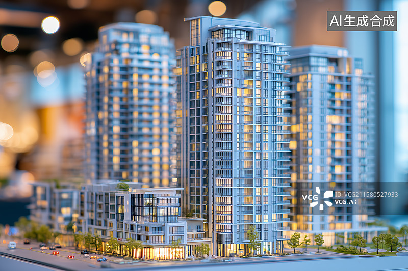 【AI数字艺术】沙盘模型图片素材