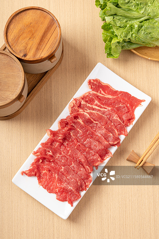 新鲜牛肉片图片素材