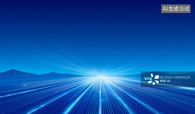 【AI数字艺术】未来科技光芒闪耀图片素材