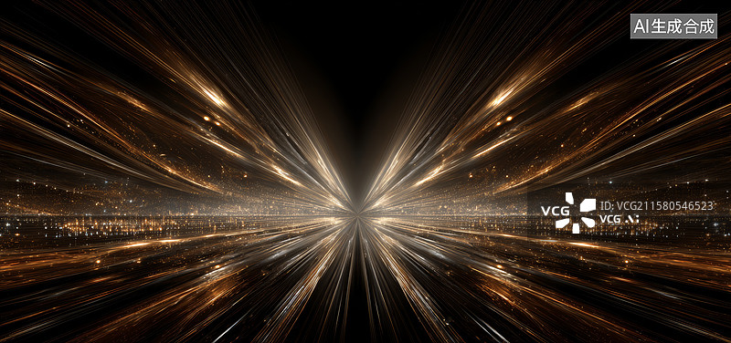 【AI数字艺术】光芒四射的未来图片素材