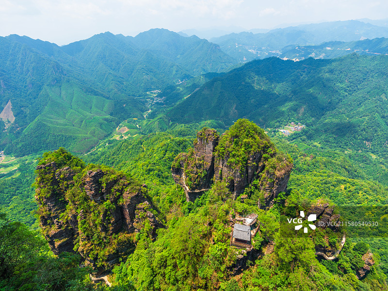 广西来宾大瑶山盘王界景区盘王天局景点风光图片素材