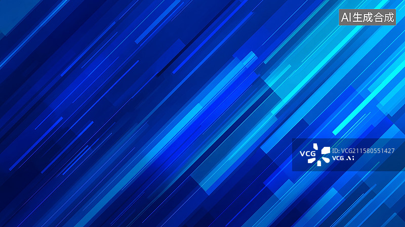 【AI数字艺术】蓝色光影流动背景图片素材