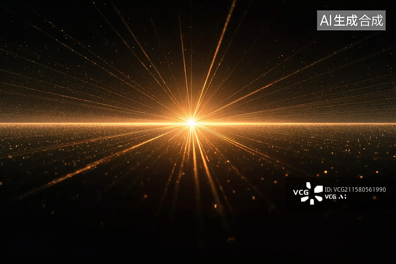 【AI数字艺术】黑暗中，发散的光芒，给黑鸭带来了光明，广告背景图图片素材