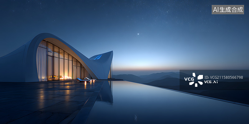 【AI数字艺术】建筑数字海报图片素材