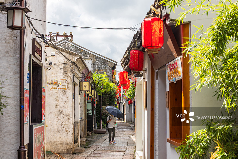 江南水乡无锡市南长街清名桥古运河风景区南下塘风光图片素材