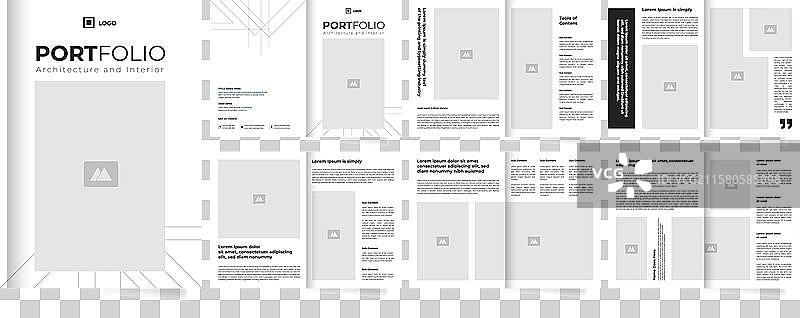 房地产投资组合宣传册图片素材