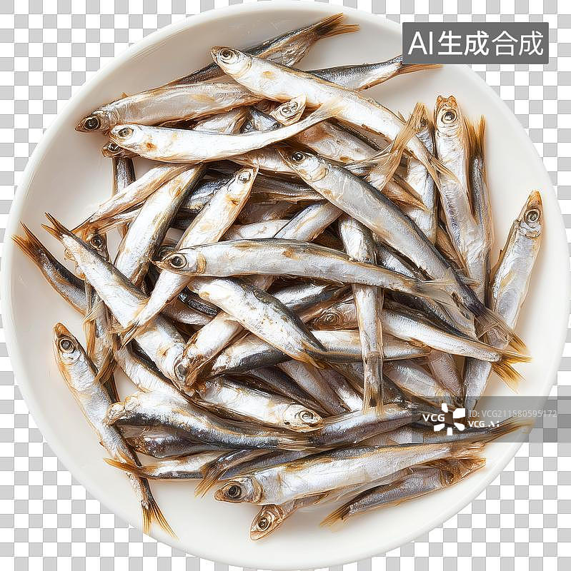 【AI数字艺术】一盘小鱼干图片素材