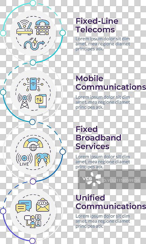 电信服务信息图设计图片素材