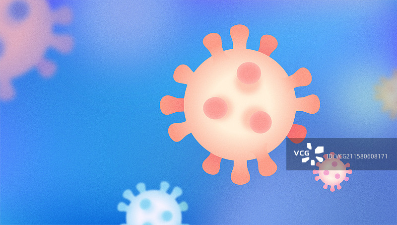 流感疫情病毒模型细胞变异毒株病毒性流感图片素材