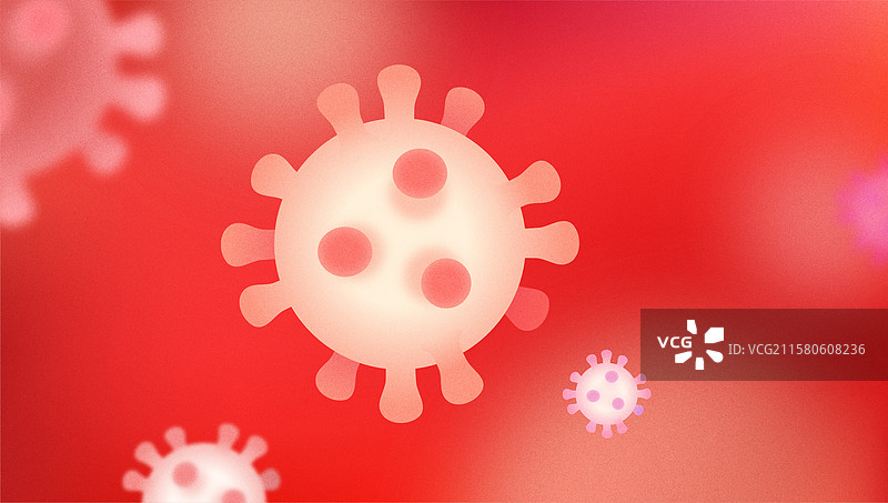 流感疫情病毒模型细胞变异毒株病毒性流感图片素材