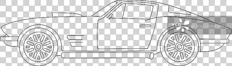 雪佛兰科尔维特斯汀格雷图片素材