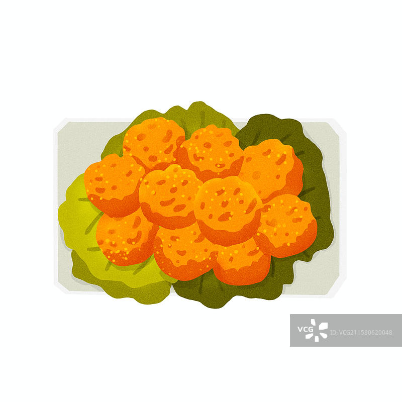 美味炸虾球图片素材