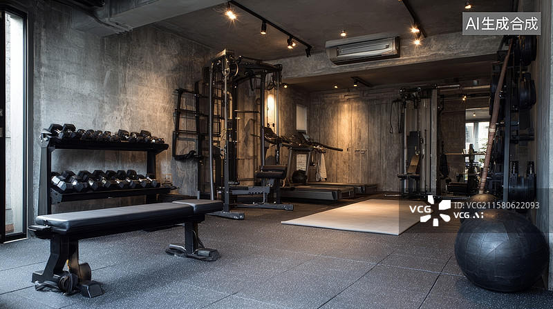 【AI数字艺术】健身房素材图片图片素材