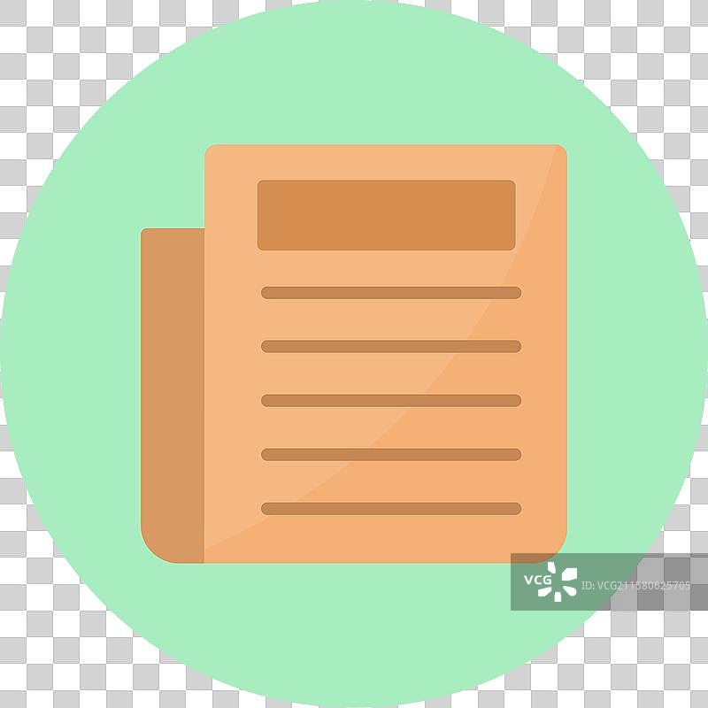 新闻扁平圆形图标图片素材