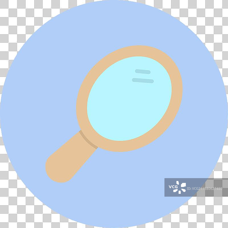 镜面平面圆形图标图片素材