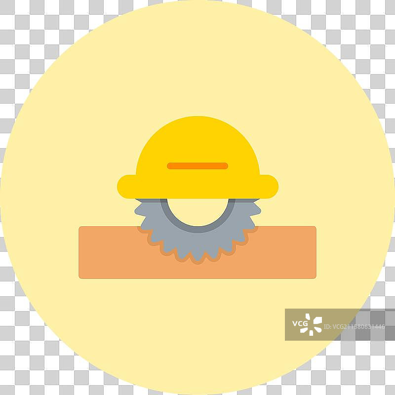 圆锯平面圆形图标图片素材