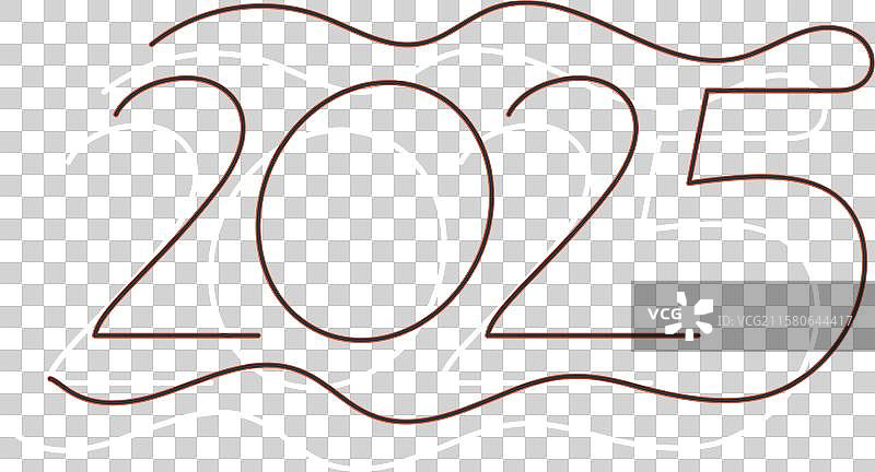 2025年新年简约字母背景图片素材