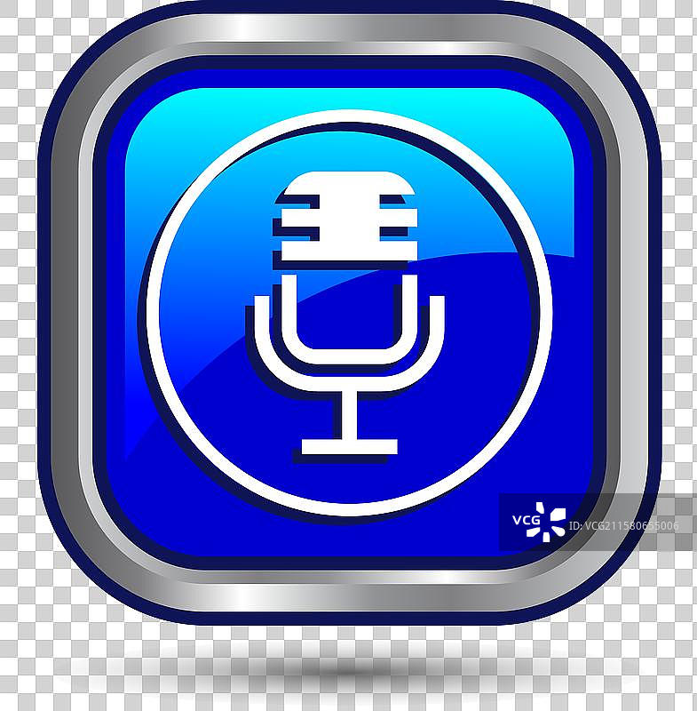 播客图标按钮设计麦克风图标图片素材