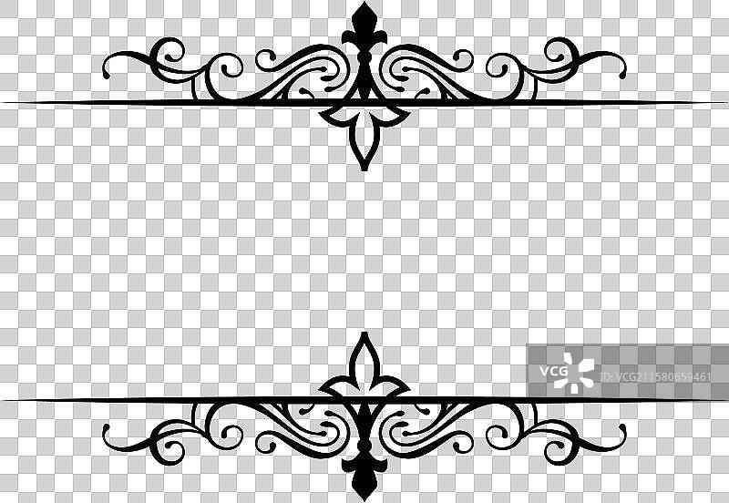 经典复古巴洛克维多利亚风格装饰框架图片素材