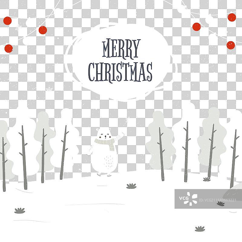 圣诞快乐可爱的背景图片素材