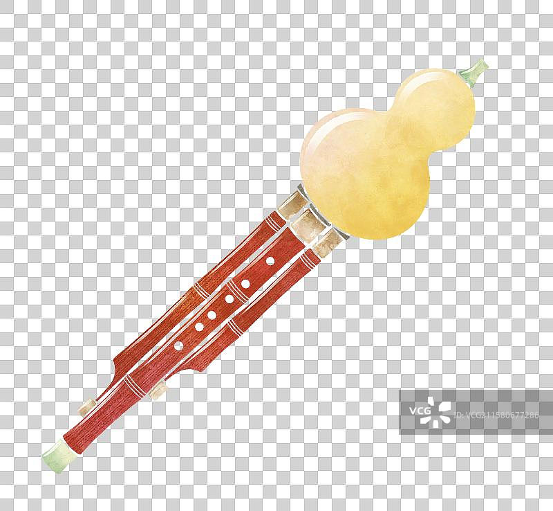 中国传统古典乐器葫芦丝图片素材