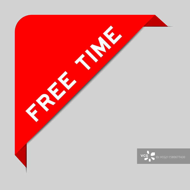 红色角标横幅，上面写着“免费”图片素材