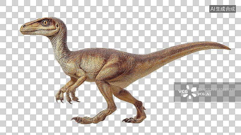 【AI数字艺术】恐龙侧面图，展示其行走姿态图片素材