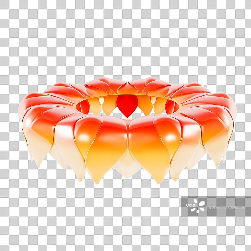 3D渲染的杭州奥体中心主体育馆杭州城市建筑元素图片素材