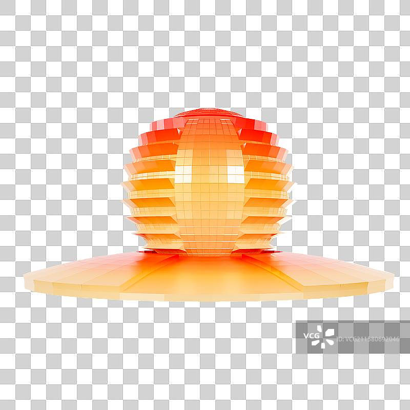 3D渲染的杭州国际会议中心杭州城市元素图片素材