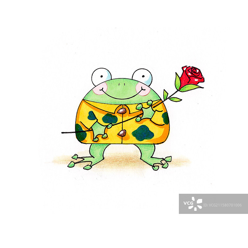 蛙兄的表白图片素材
