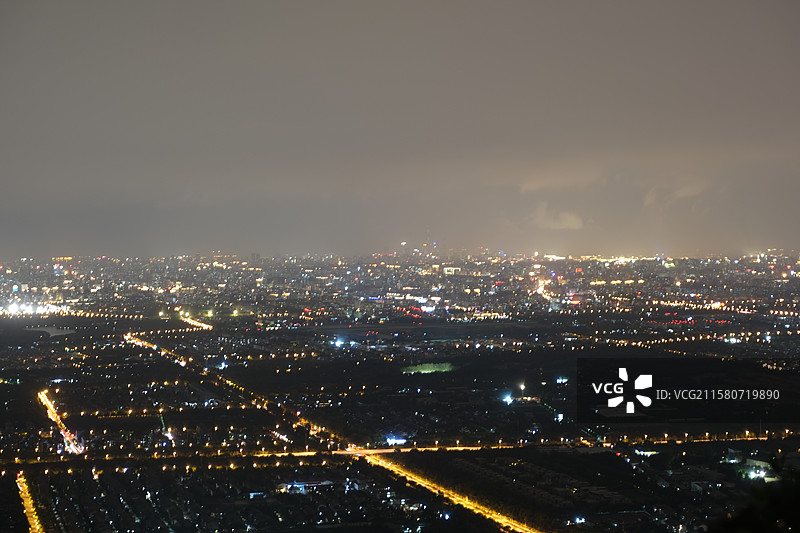 北京西山国家森林公园鬼笑石-北京夜景自然风光图片素材