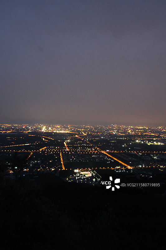 北京西山国家森林公园鬼笑石-北京夜景自然风光图片素材