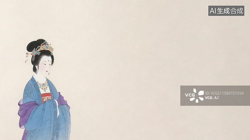 【AI数字艺术】水墨画左下图片素材