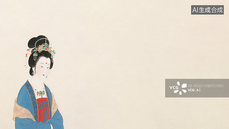 【AI数字艺术】水墨画左下图片素材