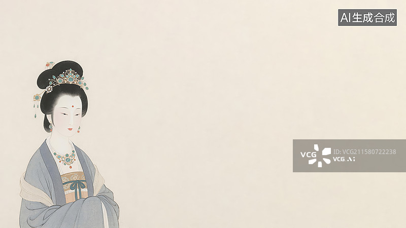 【AI数字艺术】水墨画左下图片素材