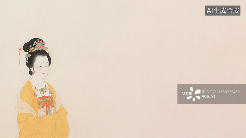 【AI数字艺术】水墨画左下图片素材