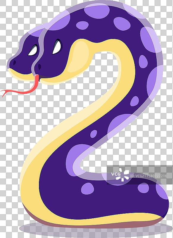 万圣节字体，两个怪物蛇图片素材