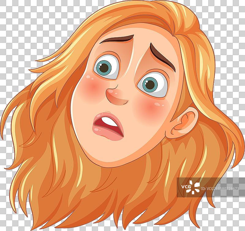 一位面露震惊表情的女性图片素材