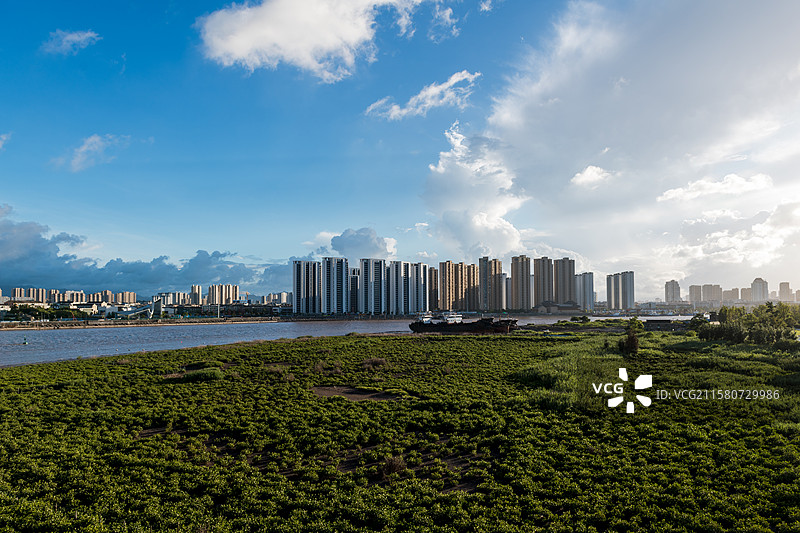 龙港江边新城图片素材