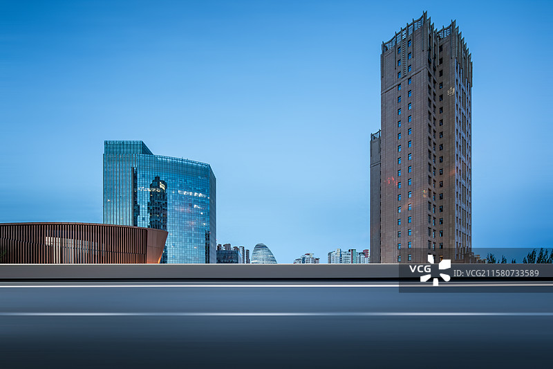 北京望京商业区，公路背景，汽车广告背景图，马路，地标建筑，望京图片素材
