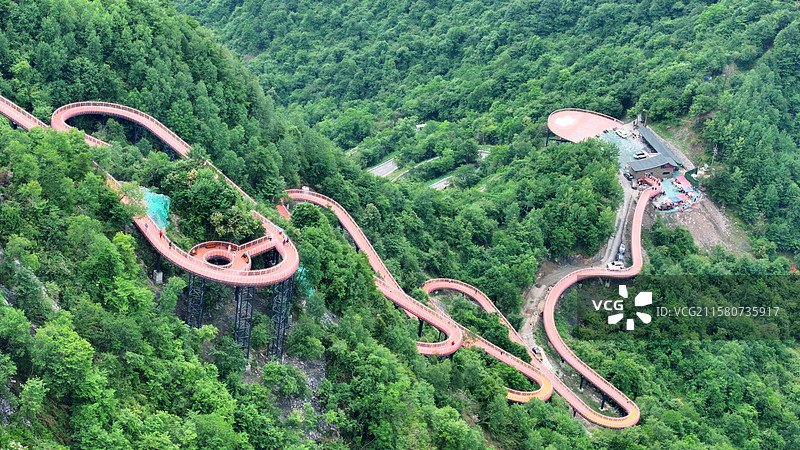 陇南市康县青龙山人行步道（2）图片素材
