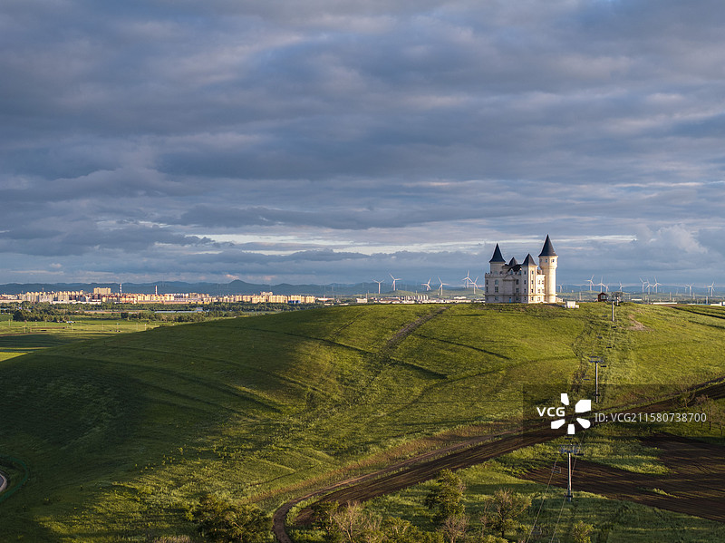中国河北省沽源天鹅湖夏季风光图片素材